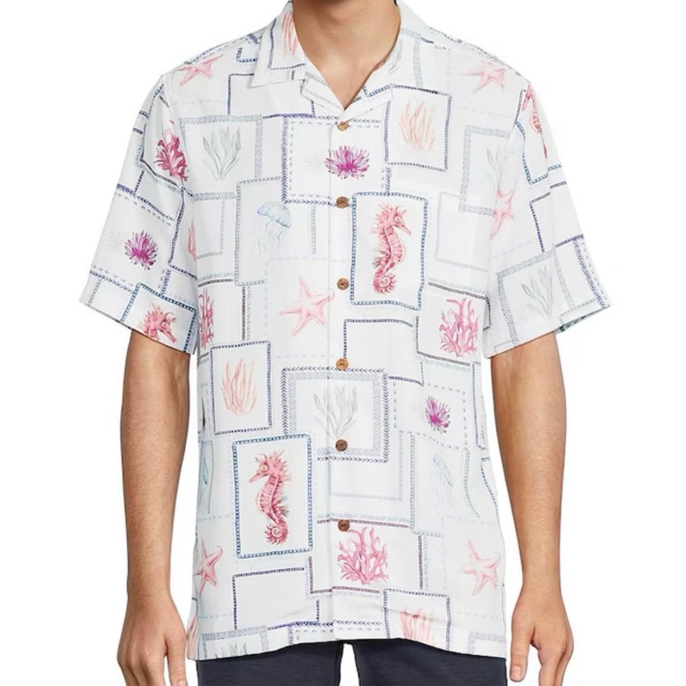 Caribbean Big & Tall Hawaiian Shirt, Size 2XT, NWT